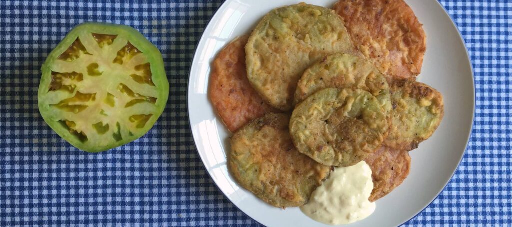 Receta tomates verdes fritos Arguiñano Planeta Gastronómico