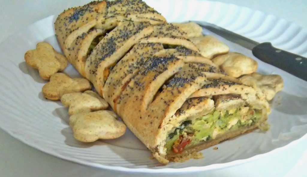 Strudel salado con thermomix relleno de brócoli y salmón