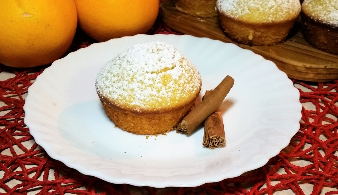 Muffins de naranja y canela
