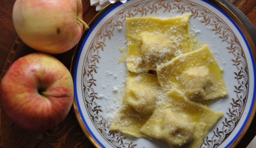 Ravioles de manzana
