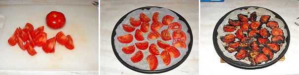 Aperitivo de tomates asados ​​al horno