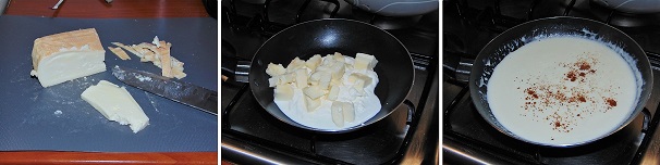 crema de queso taleggio y champiñones fáciles