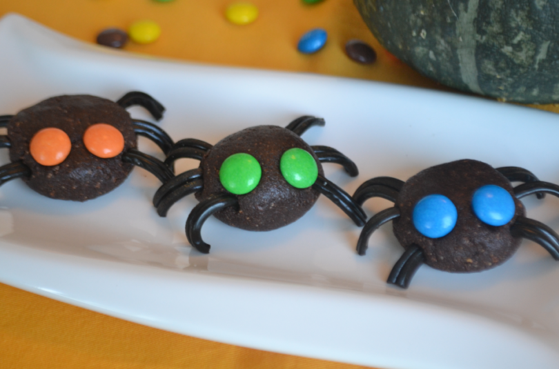 Arañas de chocolate de Halloween
