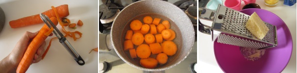 Procedimiento de flan de zanahoria