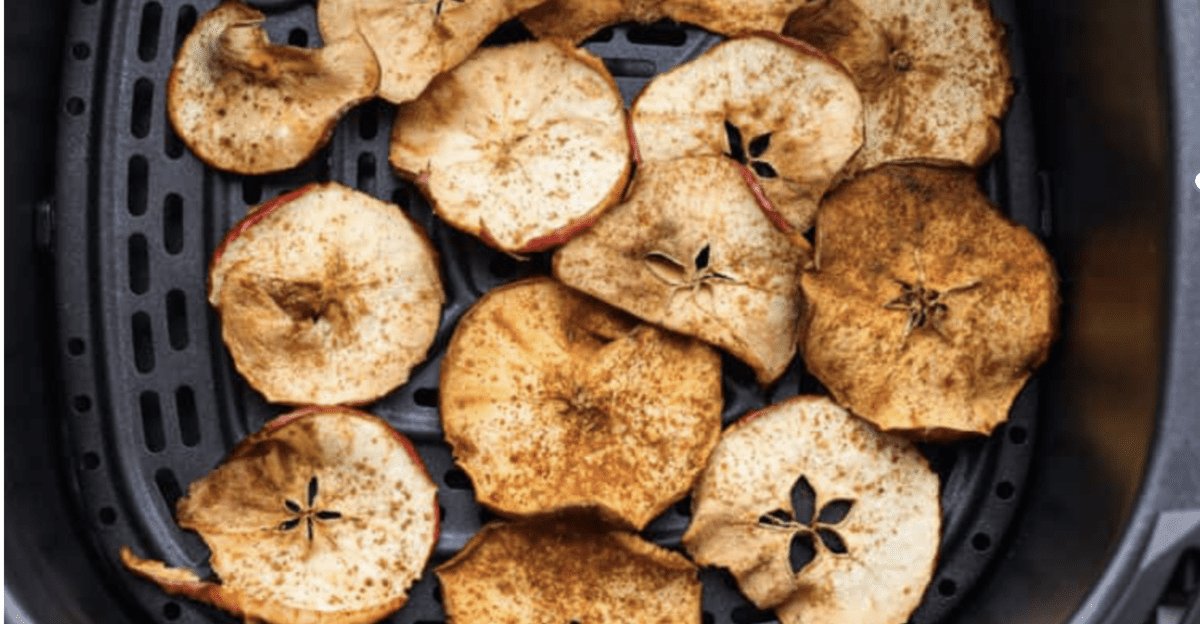 Chips de manzana para freidora de aire